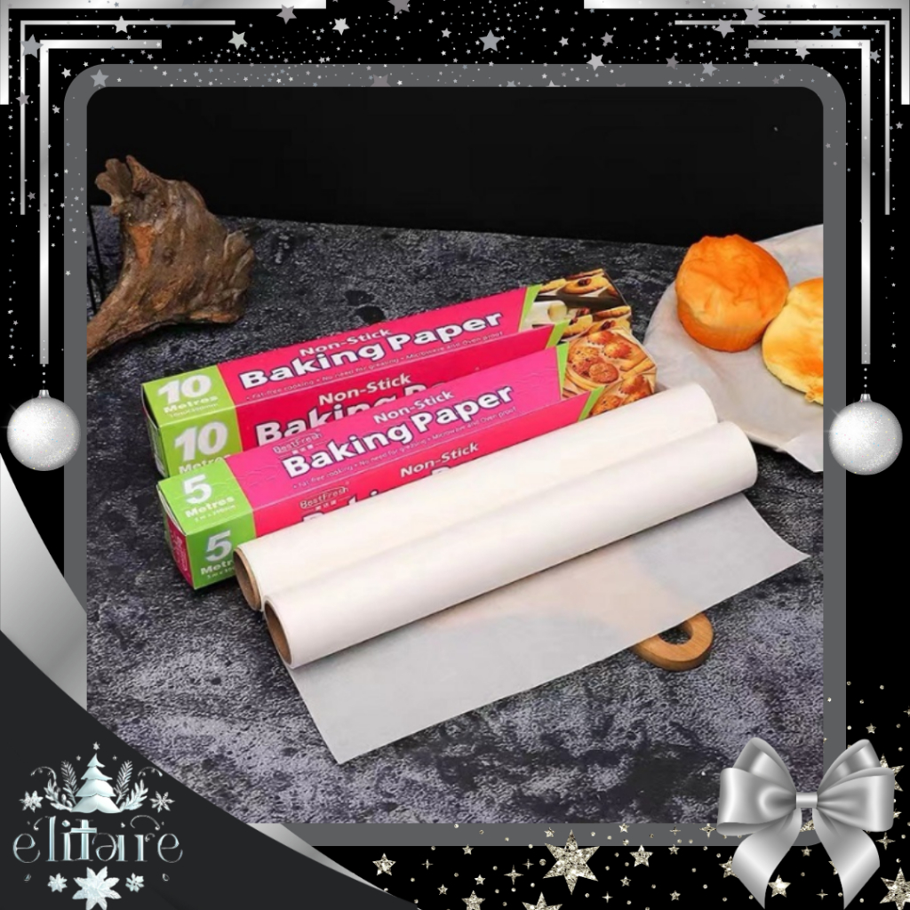 Jual ELITAIRE Baking Paper Kertas Minyak Baking Kertas Roti Alas Roti ...
