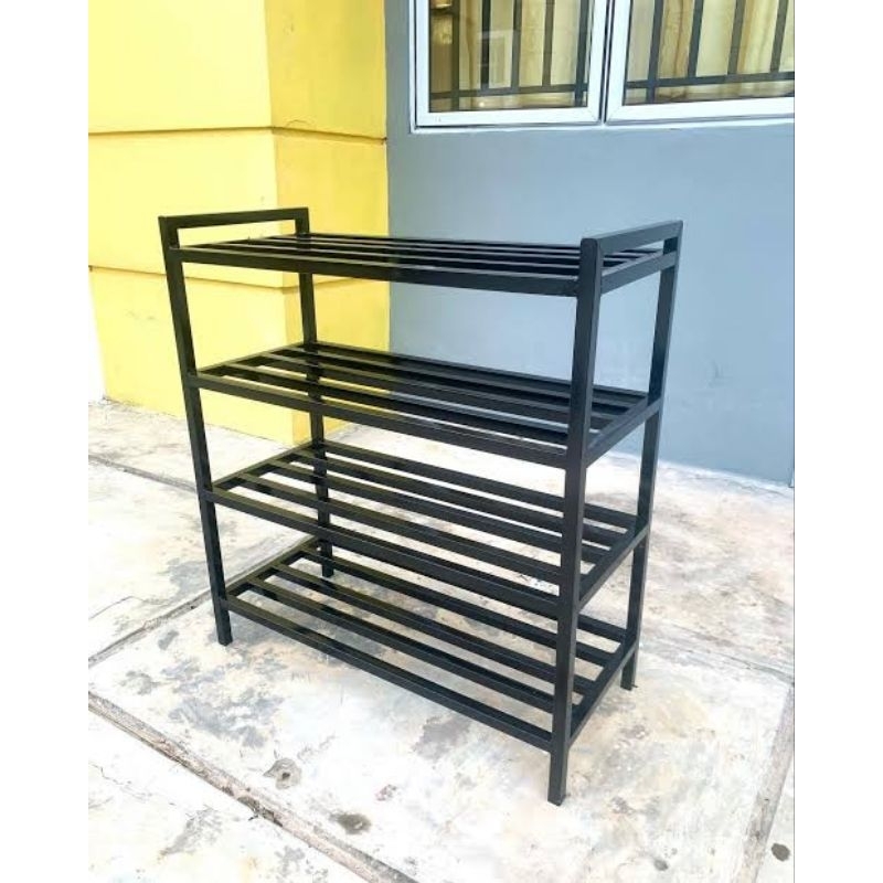 Jual rak sepatu besi hollow 4 tingkat panjang 70 cm | Shopee Indonesia