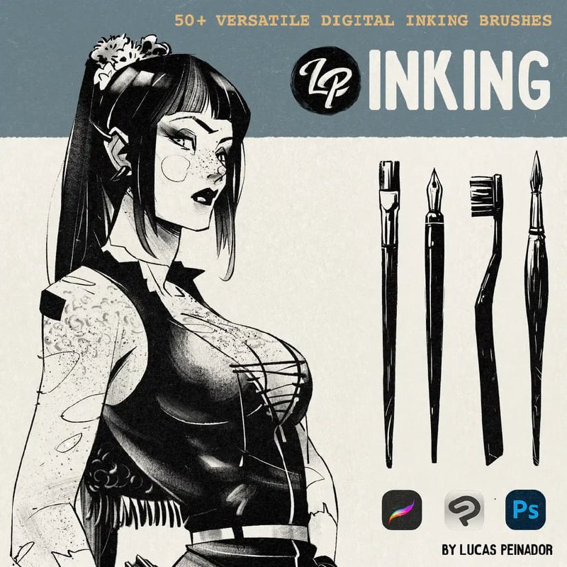 Jual Procreate Brush - LP Inking Brushes | Shopee Indonesia