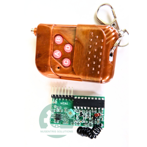 Jual REMOTE 4 CHANNEL RF TRANSMITTER AND RECEIVER 315 433MHz 5V, IC ...