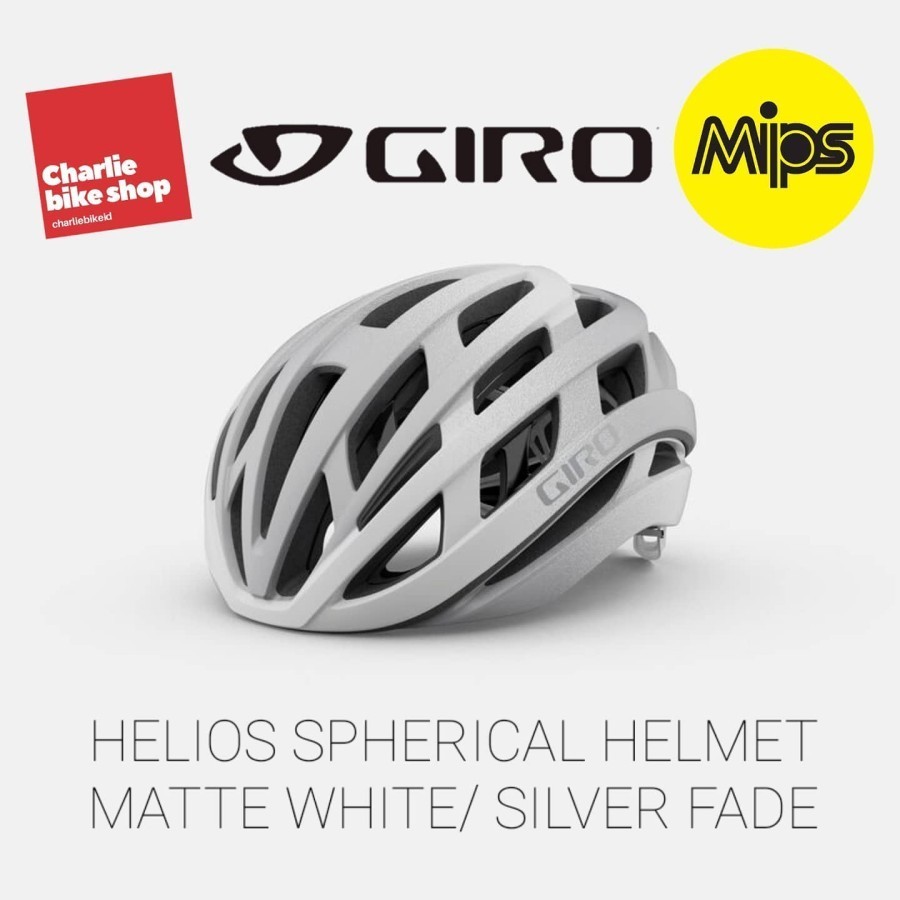 Giro Cielo MIPS - Casque Vélo Route Matte White / Silver L (59 - 63 Cm) Pas Cher