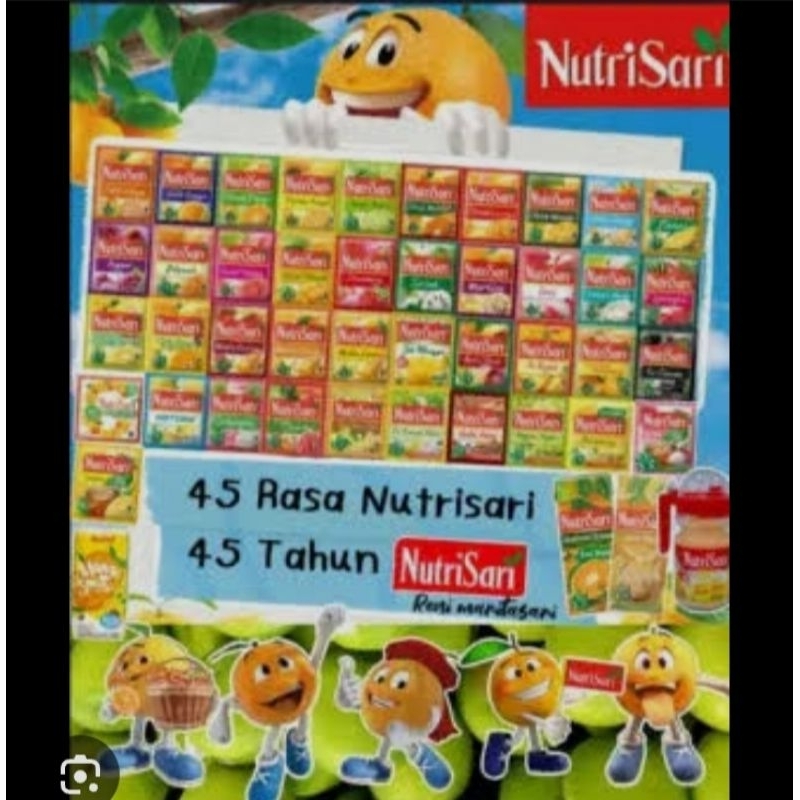 Jual Nutrisari renceng Varian rasa 11grm [1renceng =10 sahcet] | Shopee ...