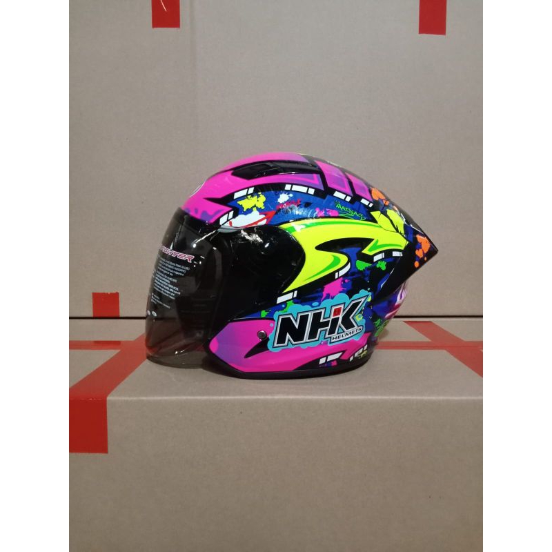 Jual Helm Half Face NHK R1 Elite GP Series Mathias Thamburini Size M L ...