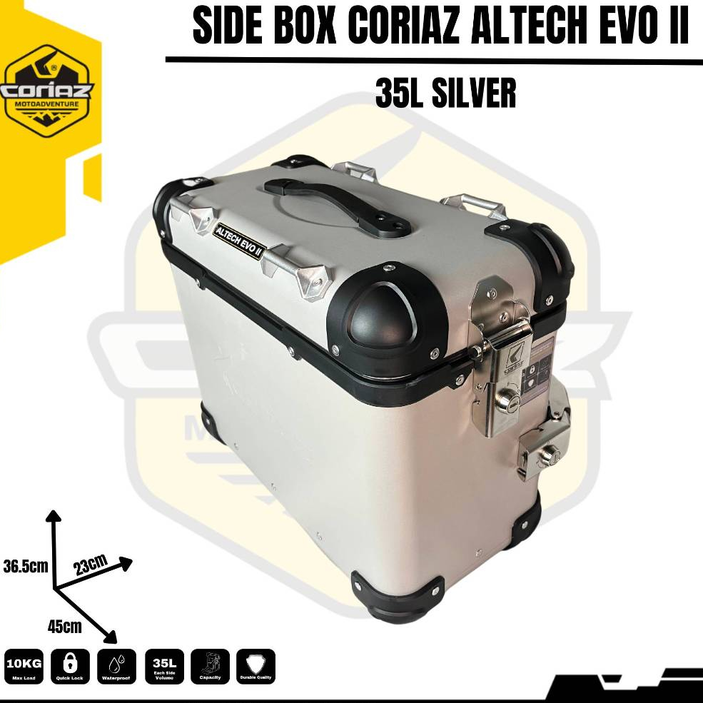 Jual Sidebox Aluminium Pannier / Box Samping Aluminium Coriaz Altech ...