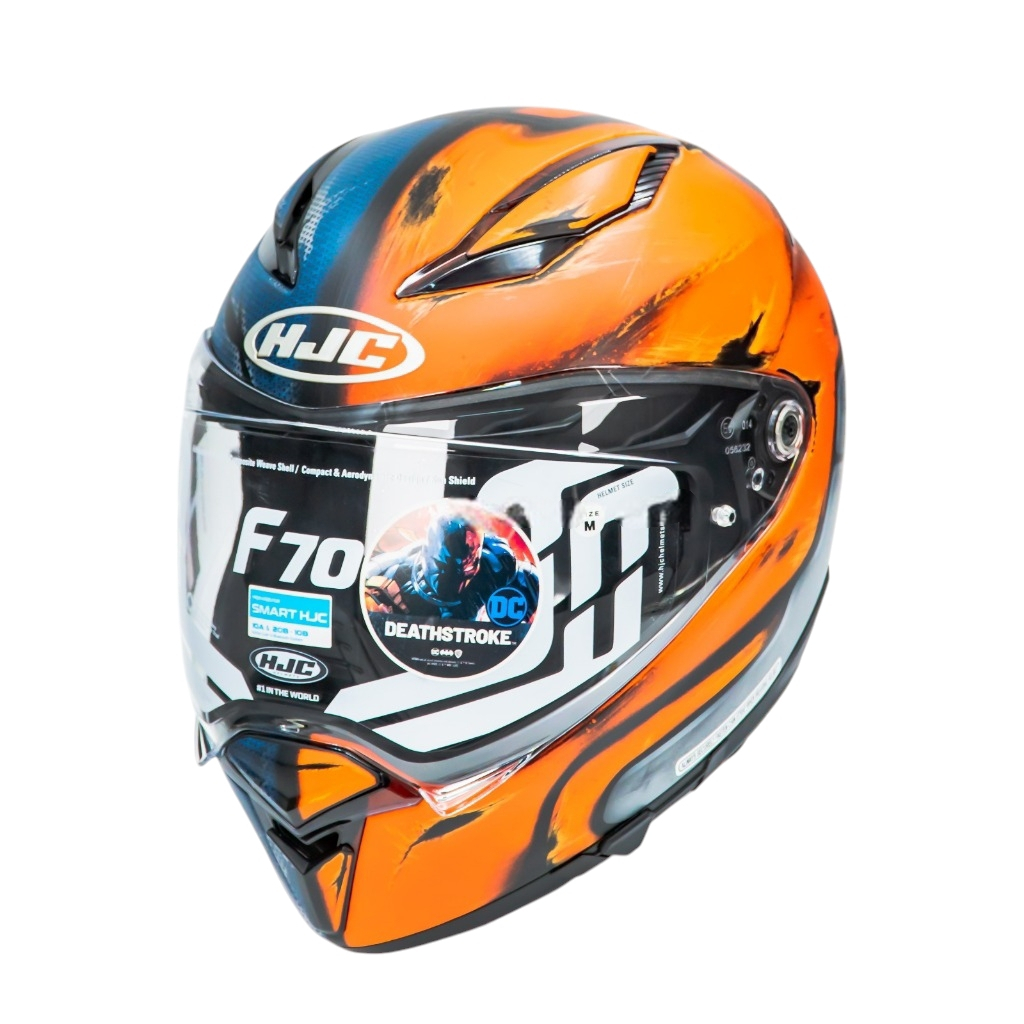 hjc deathstroke helmet Helmets F70 Men's Street Motorcycle The HJC F70 Deathstroke Helmet M is a full face helmet designed for riders who like to stay ahead of the pack Nowe malowanie kasku HJC F70.