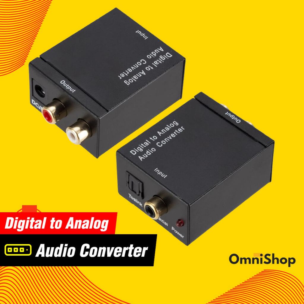Jual Konverter Adapter Digital Audio Coaxial Toslink to RCA Analog ...