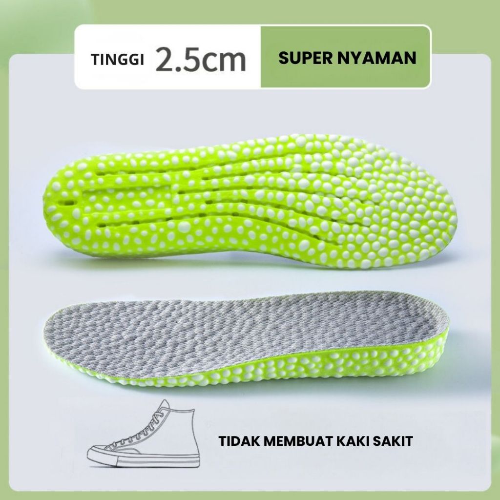 Jual Sol Sepatu Peninggi Badan / Insole Peninggi Badan / Insole Tambah ...