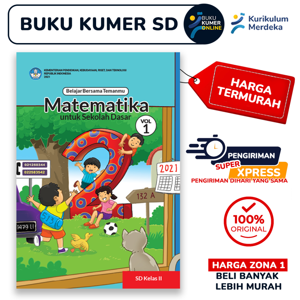 Jual Buku Kumer Matematika Kelas 2 SD Semester 1 - Kumer Paket Siswa ...