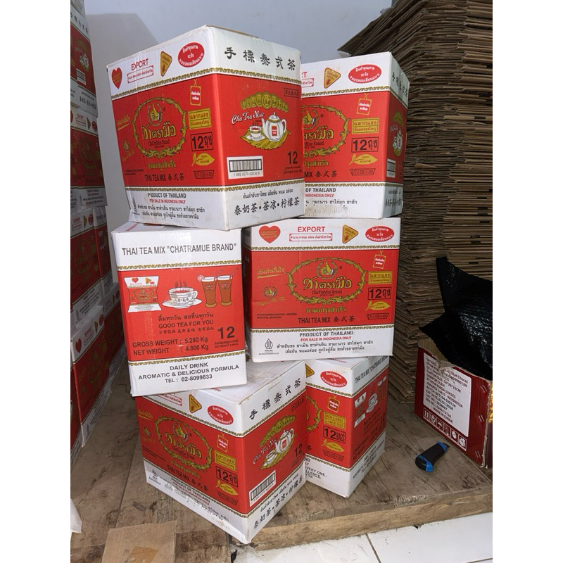 Jual Paket 6 Dus Thai Tea Chatramue 72 Bks BPOM HALAL Red | Shopee ...