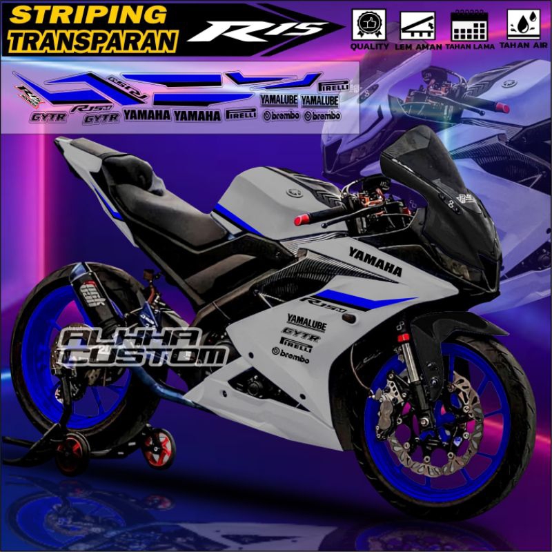 Jual STRIPING TRANSPARAN R15 V3 KONSEP R1 BISA REQUEST WARNA | Shopee ...