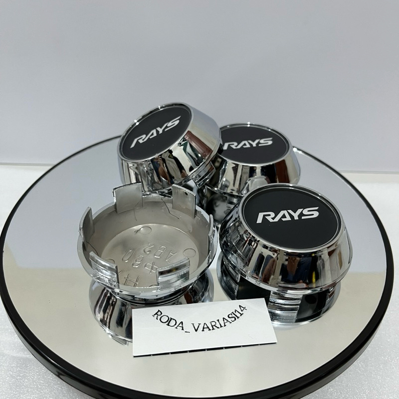 Jual Dop Roda Rays Tutup Velg Rays Racing kerucut Chrome motif rays ...
