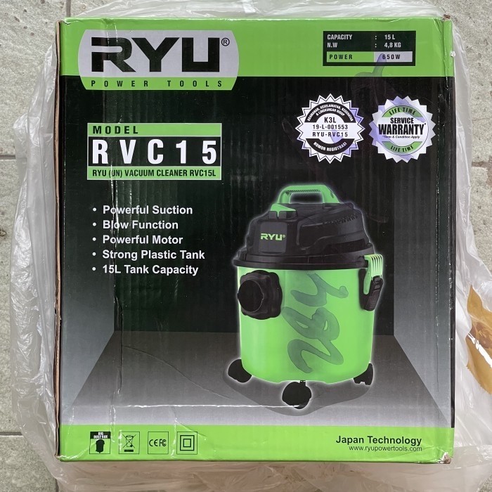 Jual Mesin Vacuum Cleaner RVC15L RYU / Vakum Cleaner rvc15 rvc-15 rvc ...