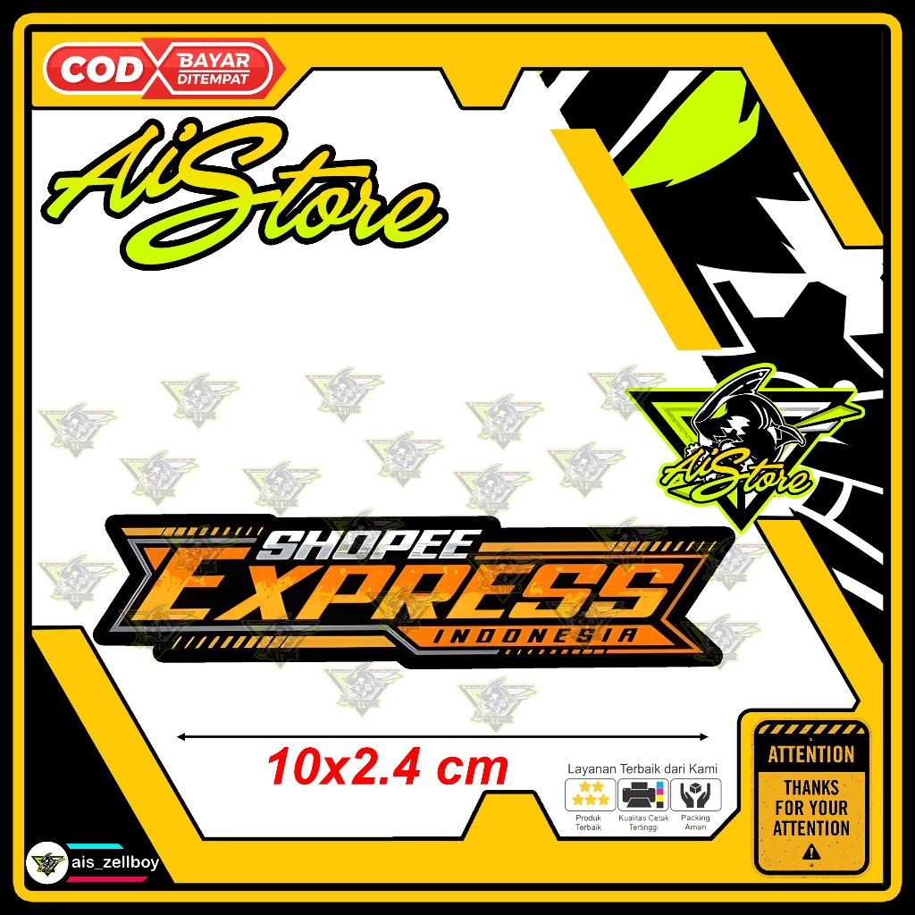 Jual Stiker Shopee Express Aistore78 | Shopee Indonesia