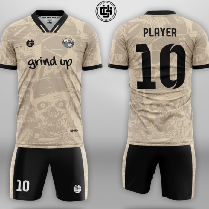 Jual (BISA SATUAN) SETELAN JERSEY FULL PRINTING FREE DESIGN NAMA