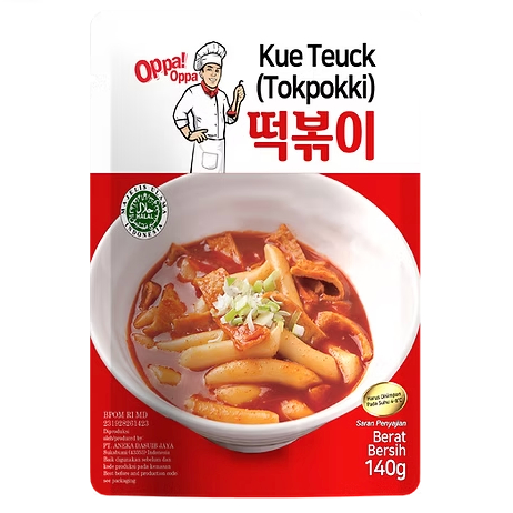 Jual Oppa Topokki Tteokbokki Tokpokki + Saus 140gr / Kue Teuck / Kue ...