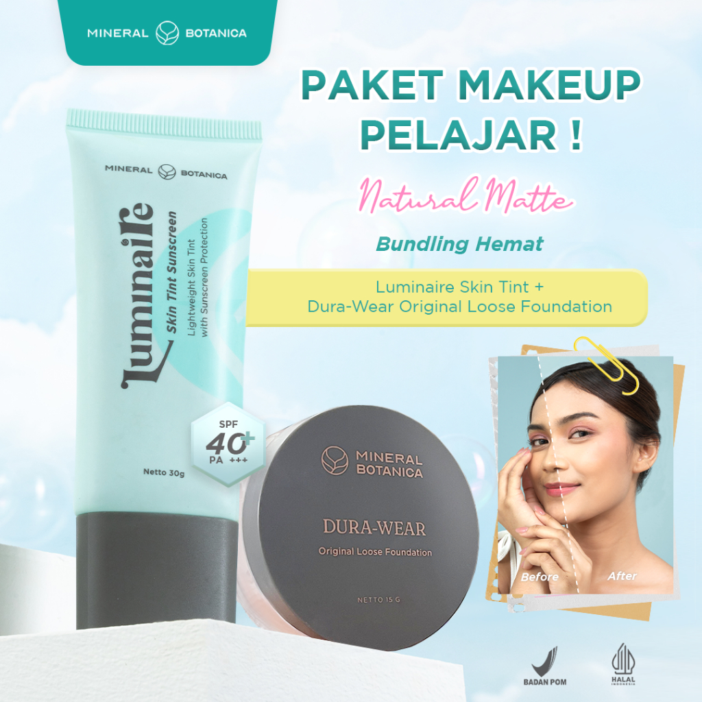 Jual [PAKET NATURAL LOOK] Bundling Hemat Mineral Botanica Luminaire