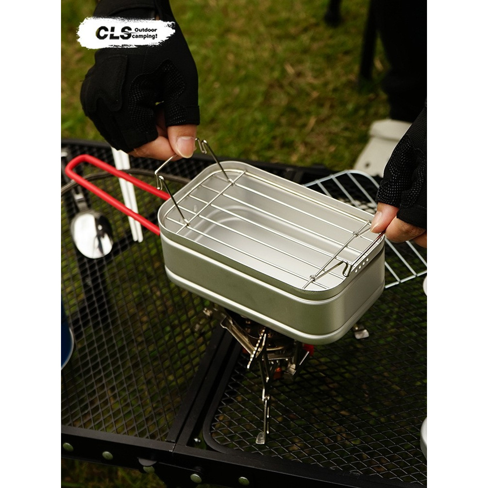 Jual Lunch Box Portable 304 Stainless Steel Nesting Outdoor Kotak Makan ...