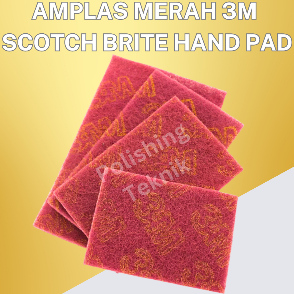 Jual Spon Merah Scotch Brite Amplas 7447 3M Varian Merah | Shopee Indonesia
