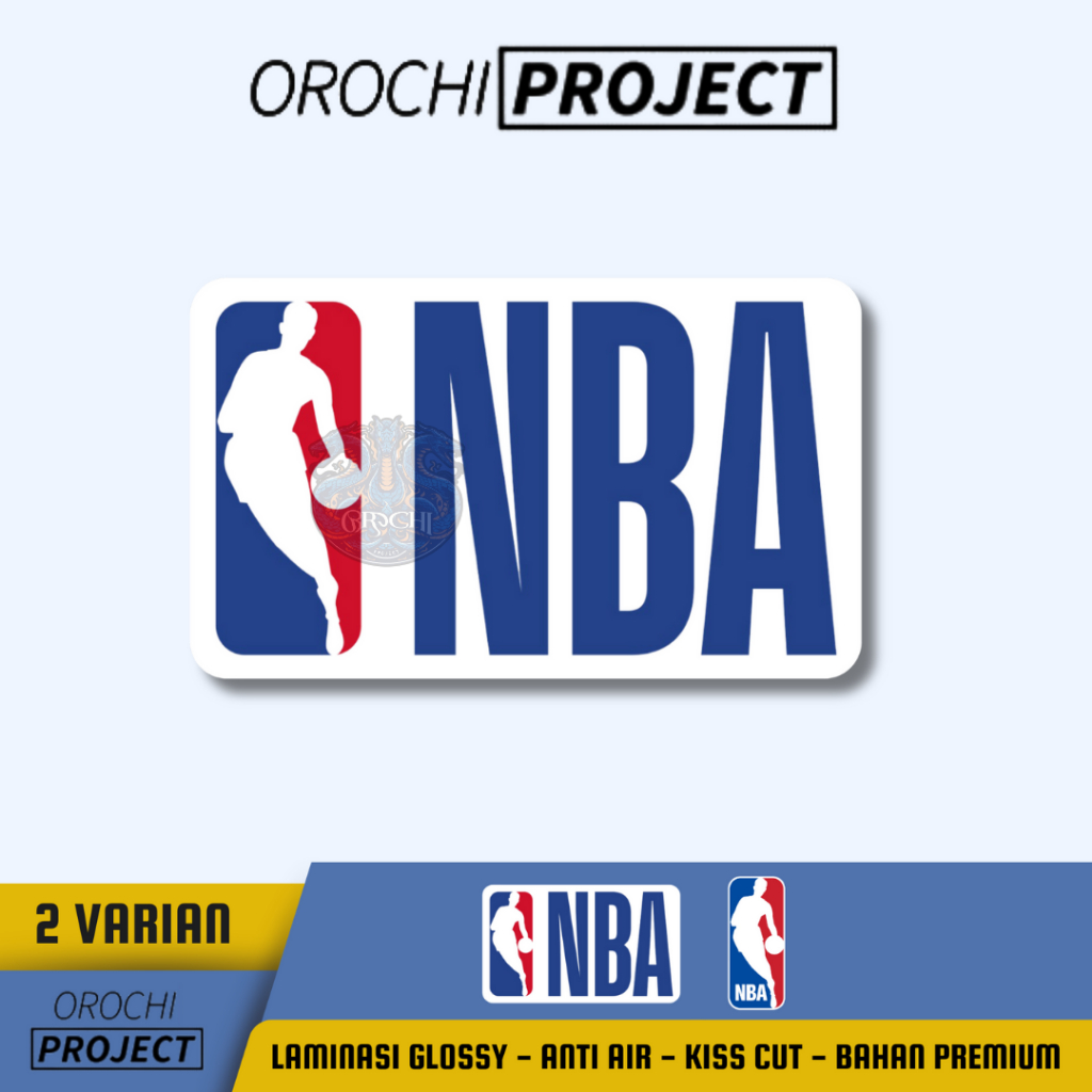 Jual Sticker Stiker Brand Logo NBA Basket Ball Vinyl Glossy Anti Air HP ...