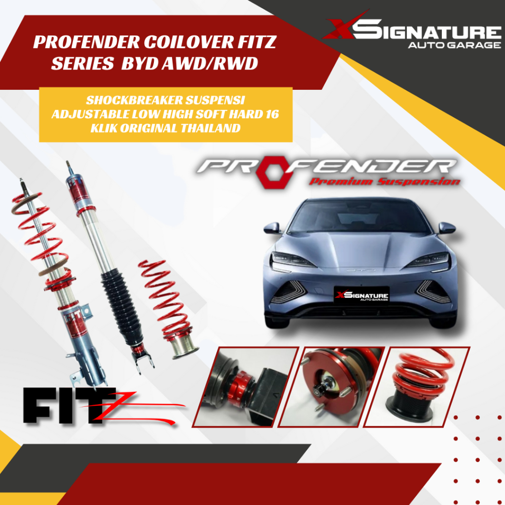 Jual PROFENDER COILOVER FITZ SERIES BYD SEAL PERFORMANCE AWD / PREMIUM ...