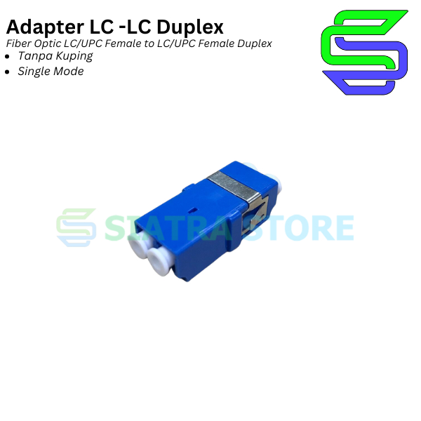 Jual Fiber Optic Coupler LC/UPC Female to LC/UPC Female Duplex Adapter ...