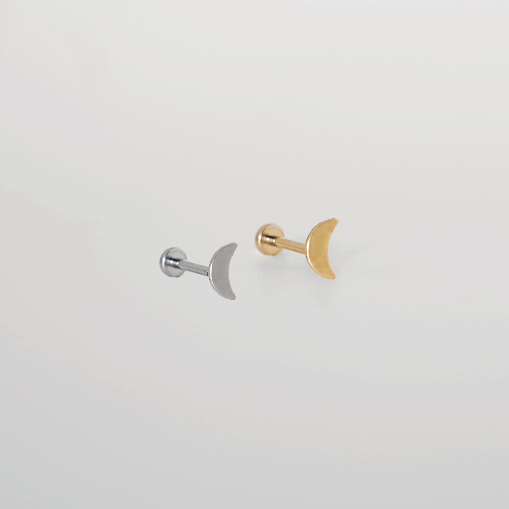 Jual Anting Flatback Titanium ASTM F-136 Moon Disc 4mm [Tindik ID ...