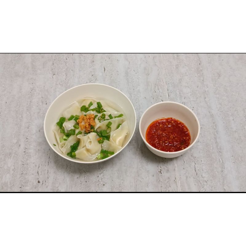 Jual Pangsit / Wonton kuah mercon full isi daging ayam gurih pedas ...