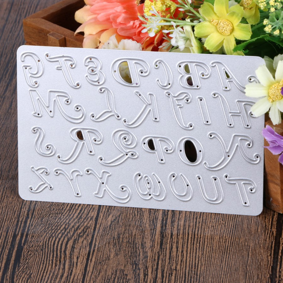 Jual Cutting Dies Alphabet and Number Pattern (Capital Letter) | Shopee ...
