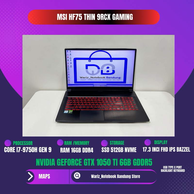 Tastiera Retroilluminata Rossa Sunrex Per MSI GF75 Thin (8RC, 9SC, 9SE, Ecc.) - Layout USA QWERTY