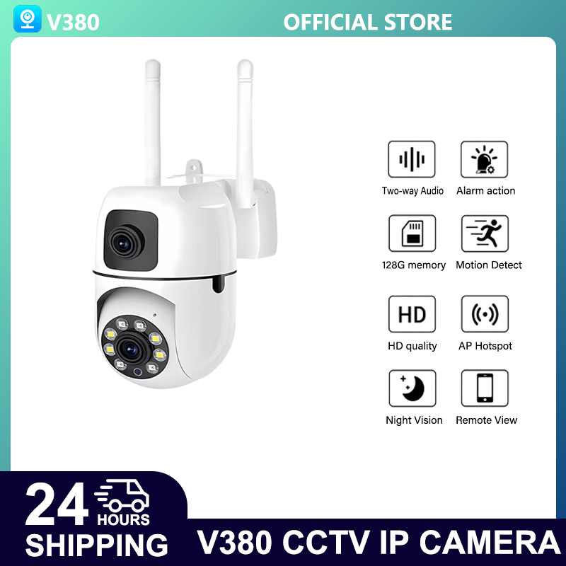 Jual CCTV V380 pro Wireless WiFi 8MP HD Night Vision Dual Lens Two Way ...