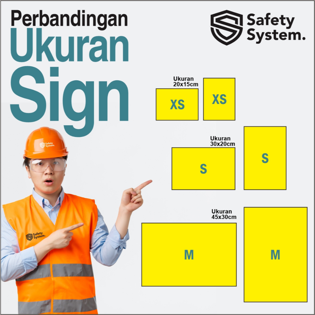 Jual Safety Sign Rambu K3 PVC Perhatian Tamu Wajib Lapor Security Area ...