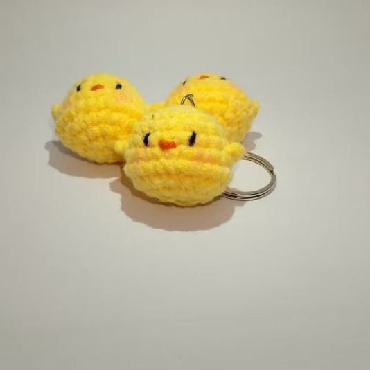 Jual Gantungan Kunci Rajutan Ayam/Amigurumi Keychain Mini Chicken ...