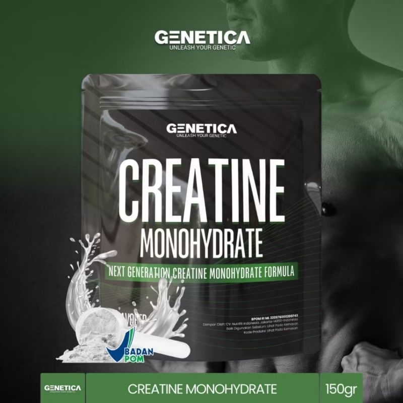 Jual GENETICA - Creatine Monohydrate 150GR 30 Serving | Shopee Indonesia