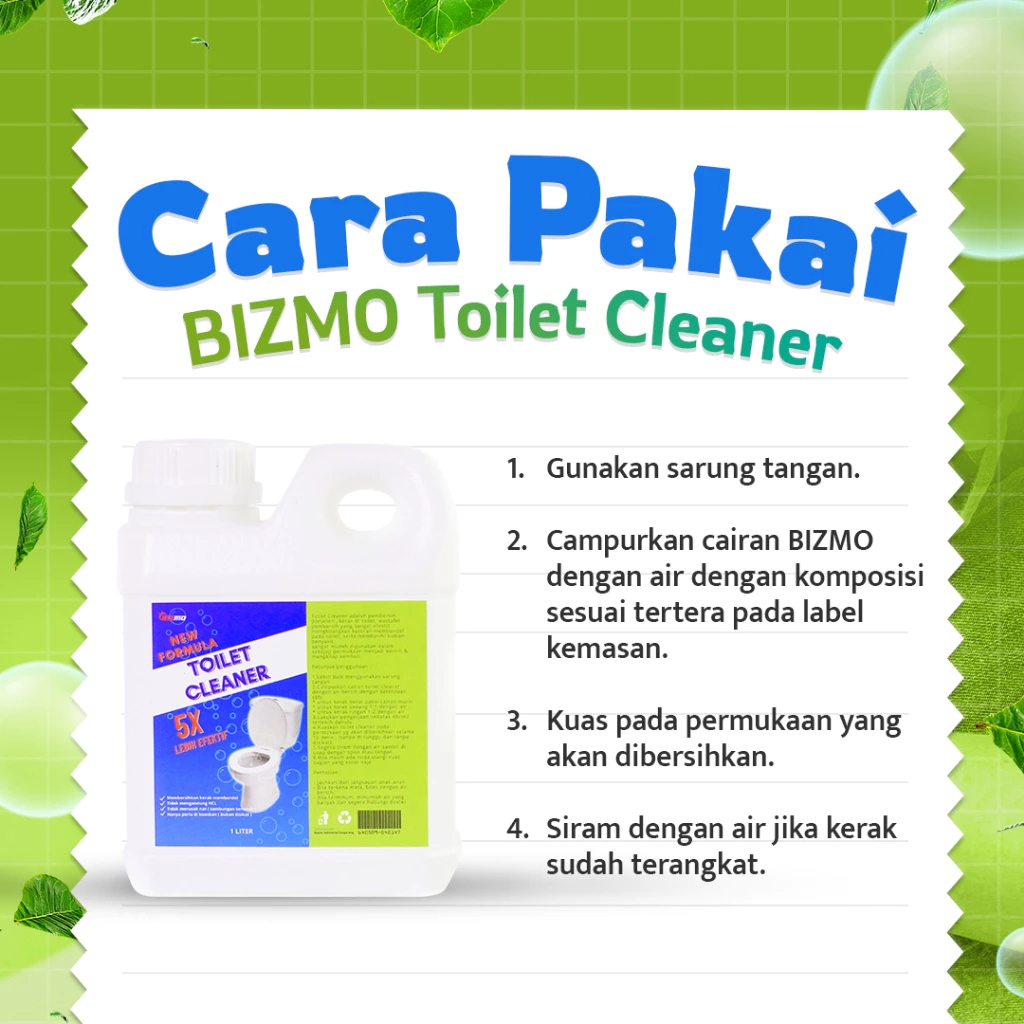 Jual BIZMO Toilet Cleaner-Pembersih kerak kamar mandi/kloset/toilet ...