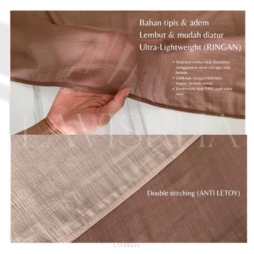 Ayra Pashmina Viscose Arabian Voile Lembut Tipis Ringan Adem Premium