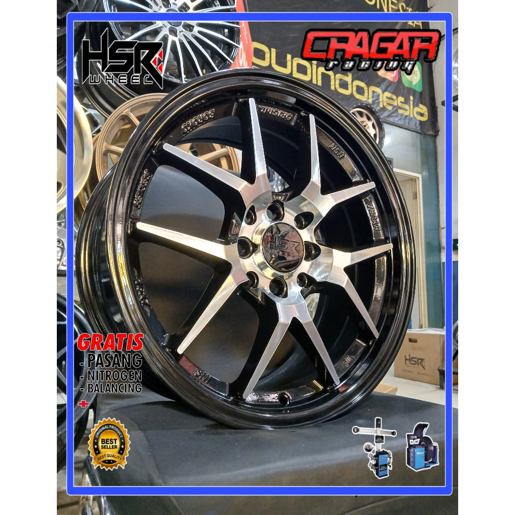 Jual Velg Mobil Avanza Xenia Confero Alvez Hsr HYURA BOROKO R16 Lubang ...