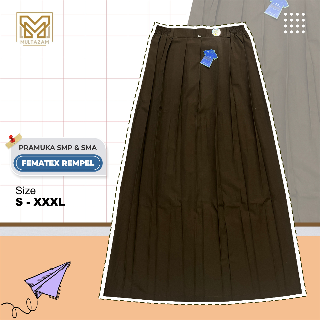 Jual Rok Pramuka SMP & SMA Panjang Deresa Bahan Famatex | Shopee Indonesia