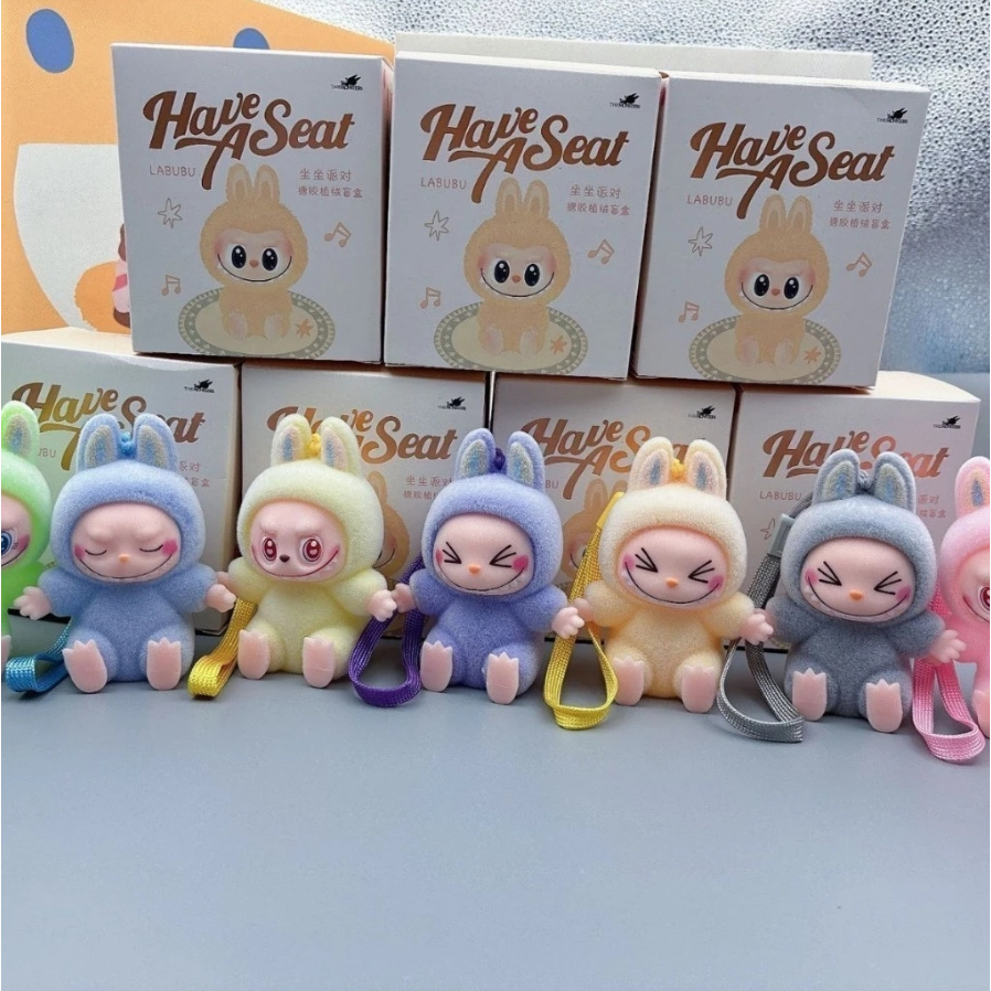 Jual Pop Mart Labubu Blind Box V1 &V2 Have A Seat Exciting Macaron