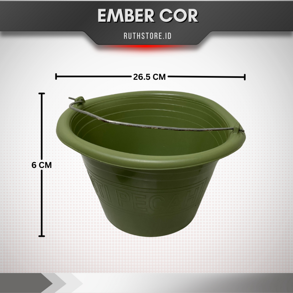 Jual Ember Semen Cor Bangunan/Ember Hijau Cor Bangunan | Shopee Indonesia