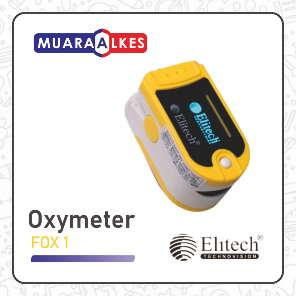 Jual Pulse Oxymeter Fox-1 (KUNING) Elitech | Alat Ukur Kadar Oksijen ...