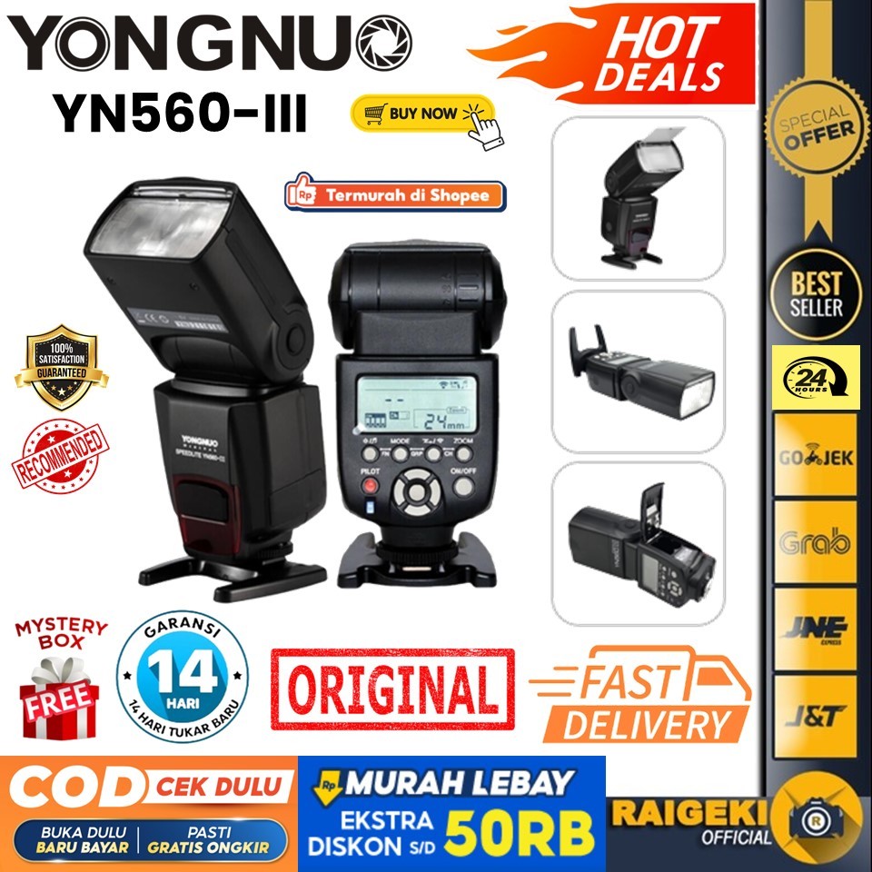 Flash Yongnuo YN-560 Mark III Per Canon/Nikon - Manuale Con Ricevitore Radio 2.4GHz, Numero Guida 58 - Foto 10