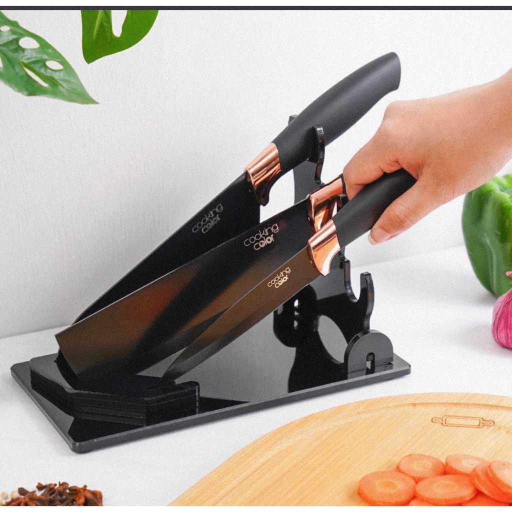 Jual INFORMA Cooking Color Set 4 Pcs Madsen Pisau Dapur stainless steel ...