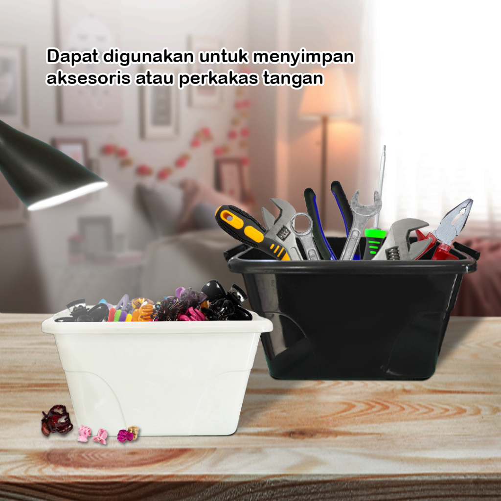 Jual MPW Container Box Mini Hitam Putih / Storage Box / Kontainer Box ...