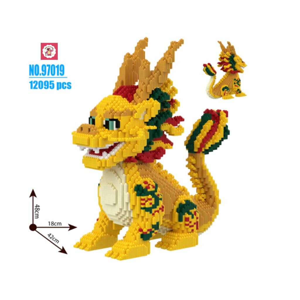 Jual WJS - Nano Blocks BIG Karakter Dragon CNY Series, Mainan Blok ...