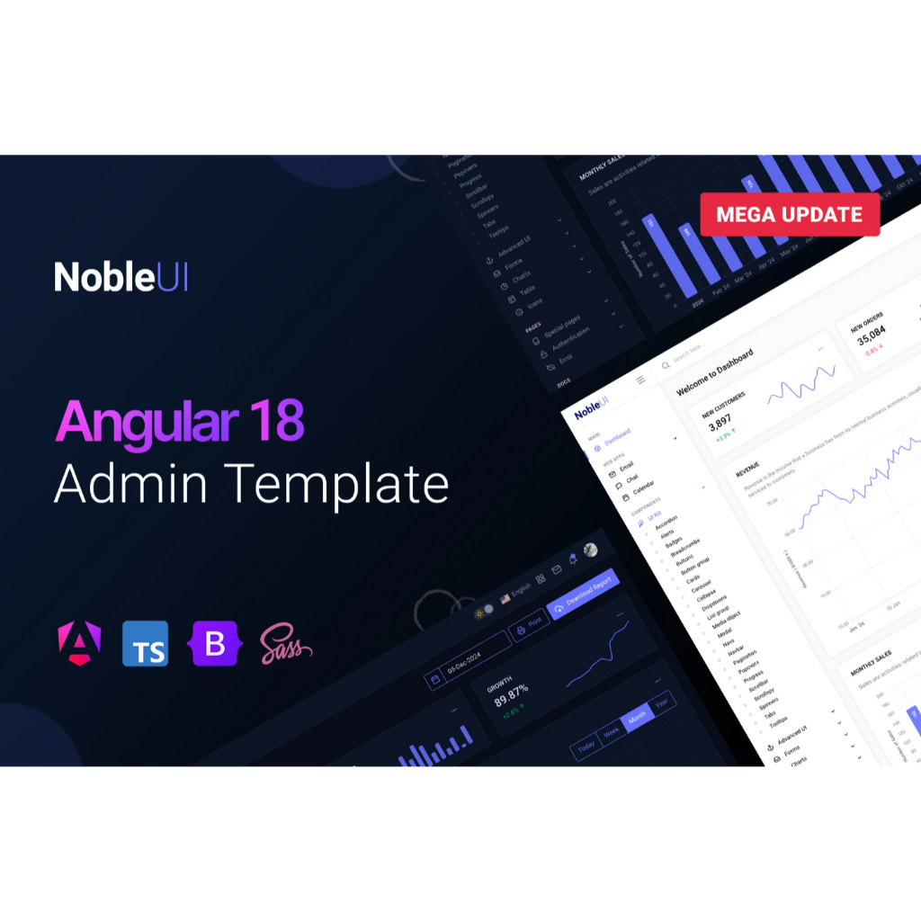 Jual [P2] NobleUI - Angular 18+ Admin Template | Shopee Indonesia