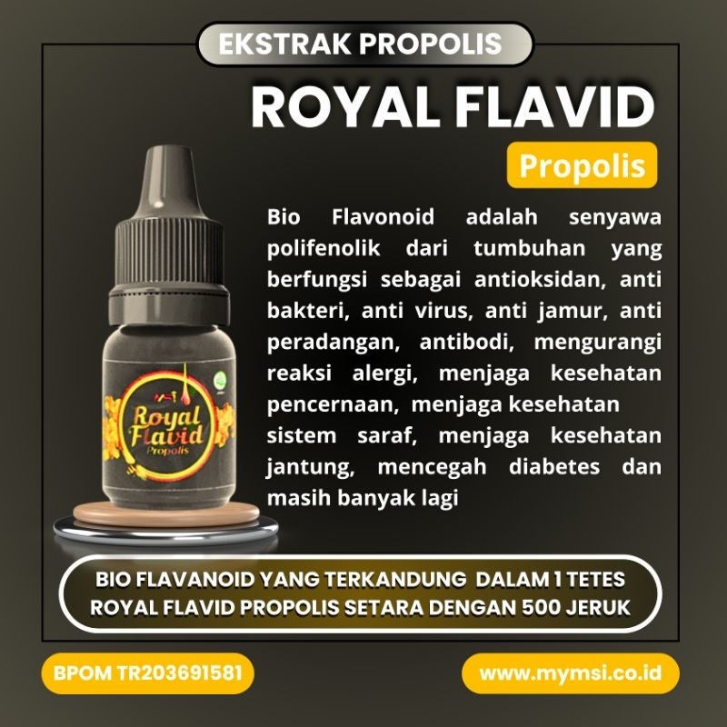 Jual ROYAL FLAVID 100% PROPOLIS ORIGINAL MSI TERMURAH SUPLEMEN DAYA ...