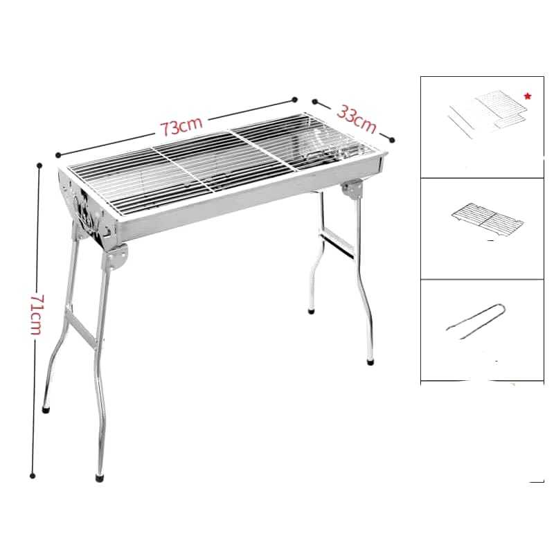 Jual BBQ Portable Grill full stainless besar | Shopee Indonesia