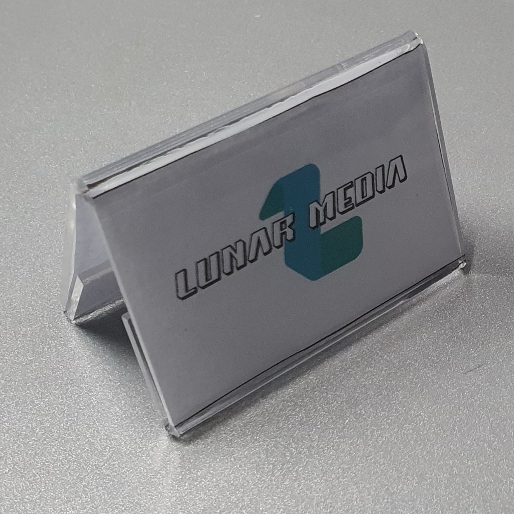 Jual PRICE TAG AKRILIK RAK STAND DISPLAY LABEL HARGA PRODUK UK 4 X 6 CM ...