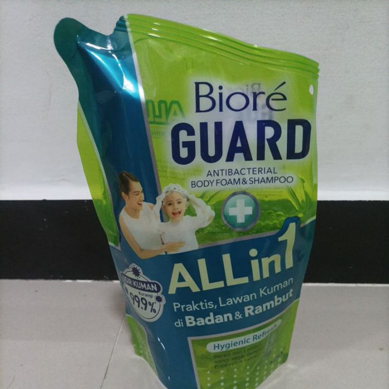 Jual BIORE GUARD ALL IN 1 BODY FOAM & SHAMPOO 400 ML | Shopee Indonesia