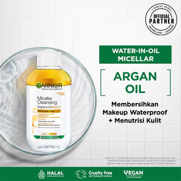 Garnier Micellar Cleansing Water 125ml Untuk Kulit Sensitif